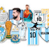 stickers Argentina Campeón autoadesivos | Plotter7