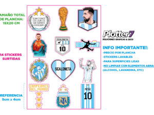 stickers Argentina Campeón autoadesivos | Plotter7