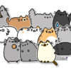 Stickers Pusheen the cat autoadesivos | Plotter7