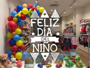 Día del niño- calco decorativa para vidriera - Plotter 7