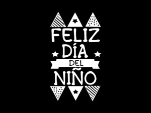 Día del niño- calco decorativa para vidriera - Plotter 7