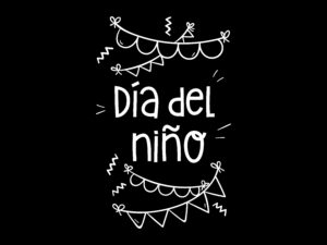 Día del niño- calco decorativa para vidriera - Plotter 7