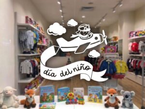 Día del niño- calco decorativa para vidriera - Plotter 7