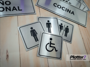 Placa de metalex grabada | Plotter7