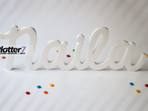 Nombres corpóreos en polyfan simples Plotter7