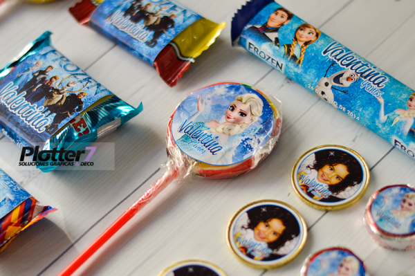 Stickers para golosinas en candybar personalizadas | Plotter7