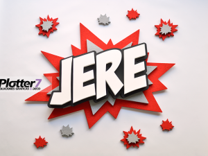 Nombre Explosivo tipo Comics | Diseño Exclusivo de Plotter7