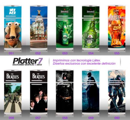 Vinilos decorativos para heladera | NUEVOS | Plotter7