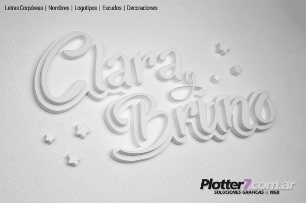 Nombres corpóreos sin pintar Plotter7