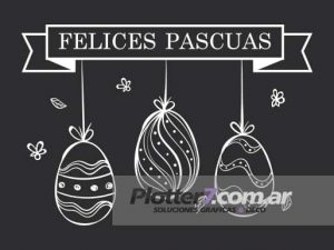 Alternative view of Pascuas | Vinilos para vidrieras | Tamaño Grande
