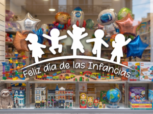 Día del niño- calco decorativa para vidriera - Plotter 7