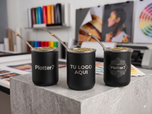 mate acero inoxidable con grabado perosnalizado | Plotter7