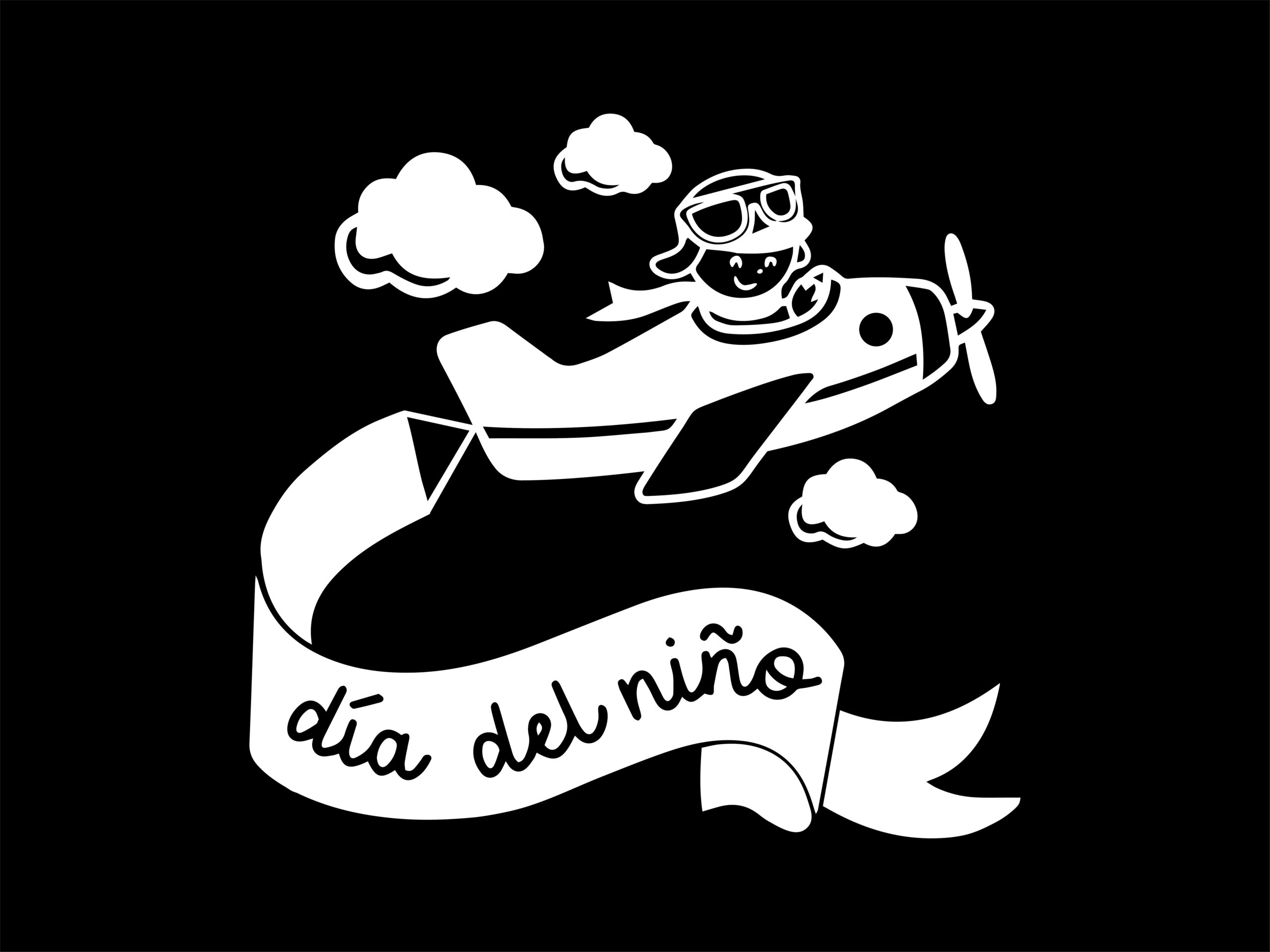 Día del niño- calco decorativa para vidriera - Plotter 7