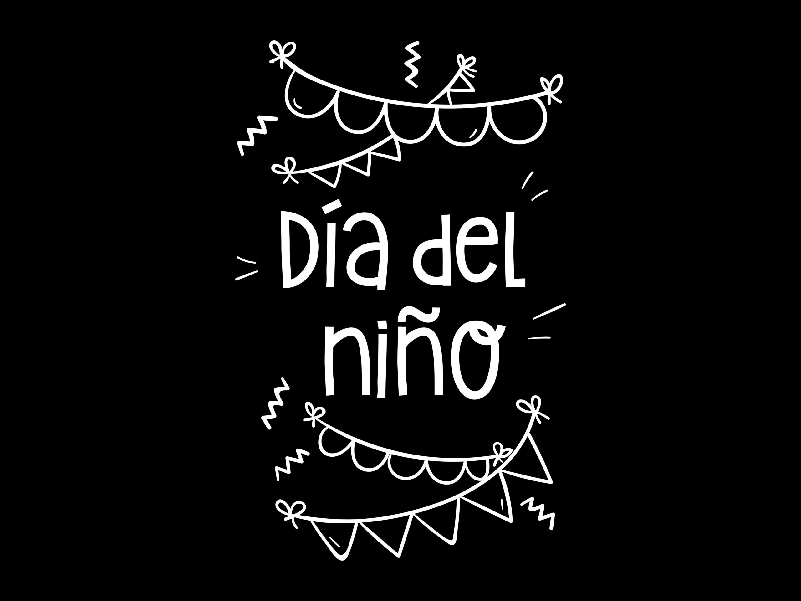 Día del niño- calco decorativa para vidriera - Plotter 7